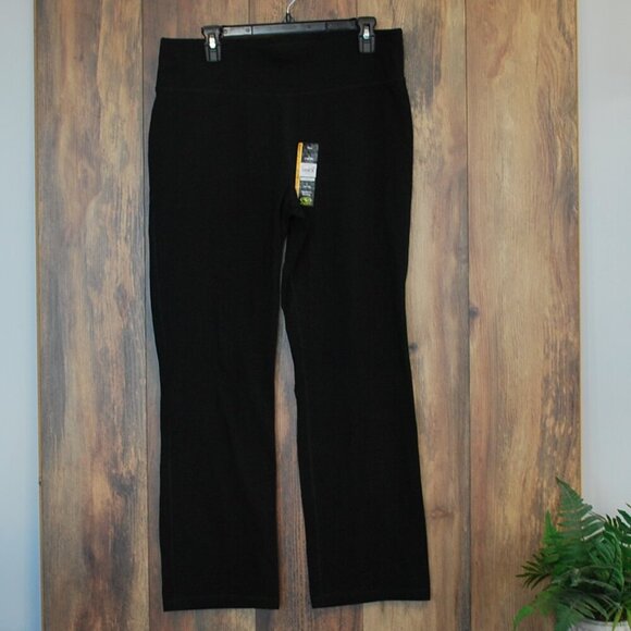 NWT Athletic Works Women's Black Moisture Wicking Cotton Pant Legging L - Picture 1 of 6